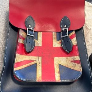 British leather backpack
